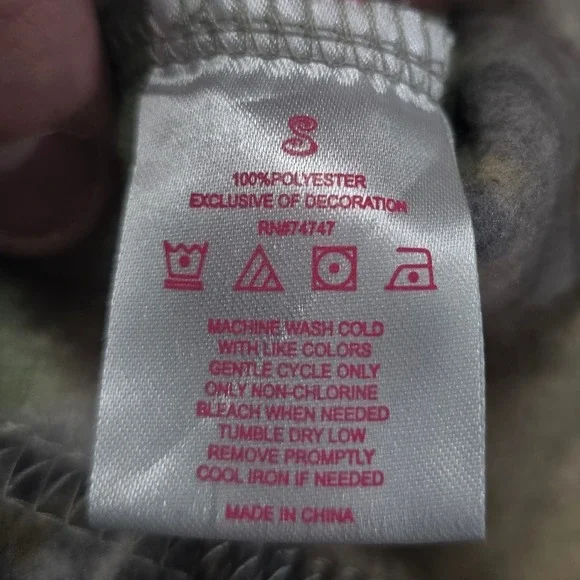 She Outdoor Womens Camo Fleece Hunting Jacket Full Zip Realtree Style Size XS - Picture 9 of 12